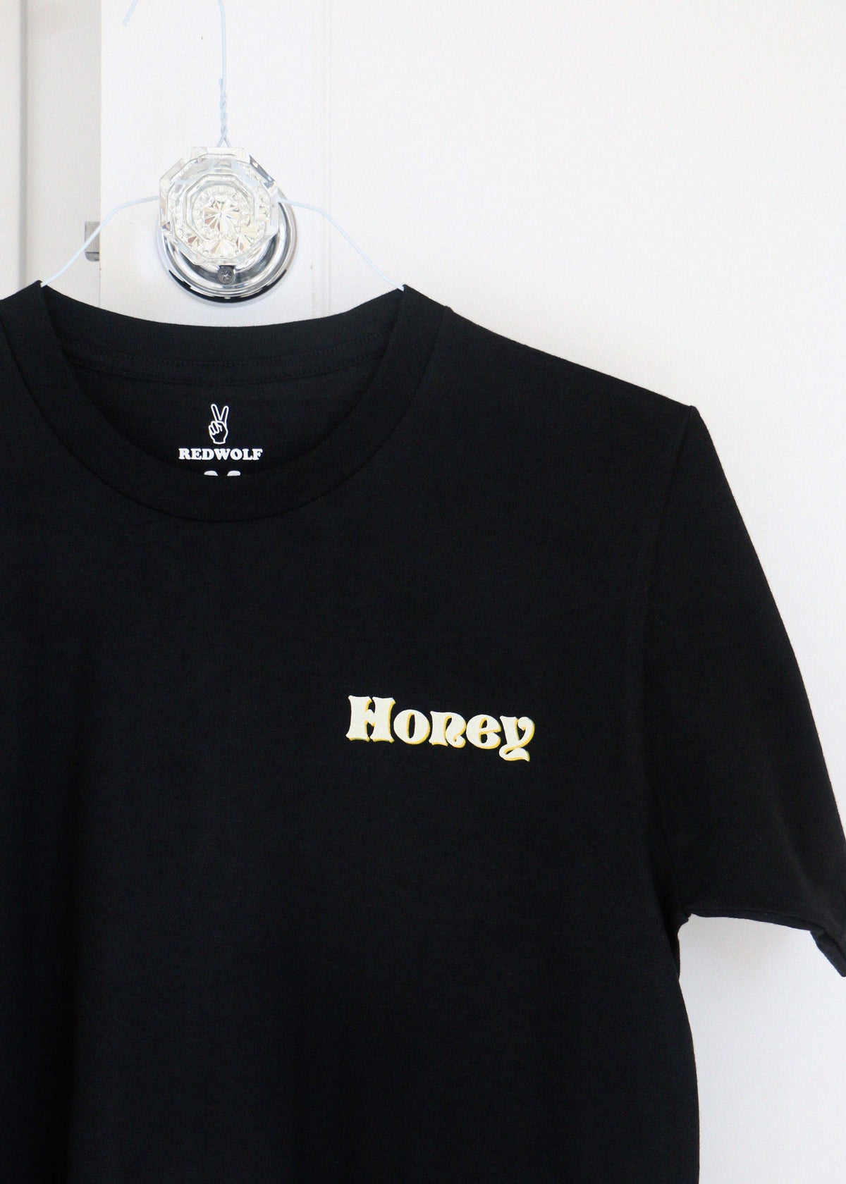 Honey Graphic Black Tee (UNISEX FIT) - REDWOLF