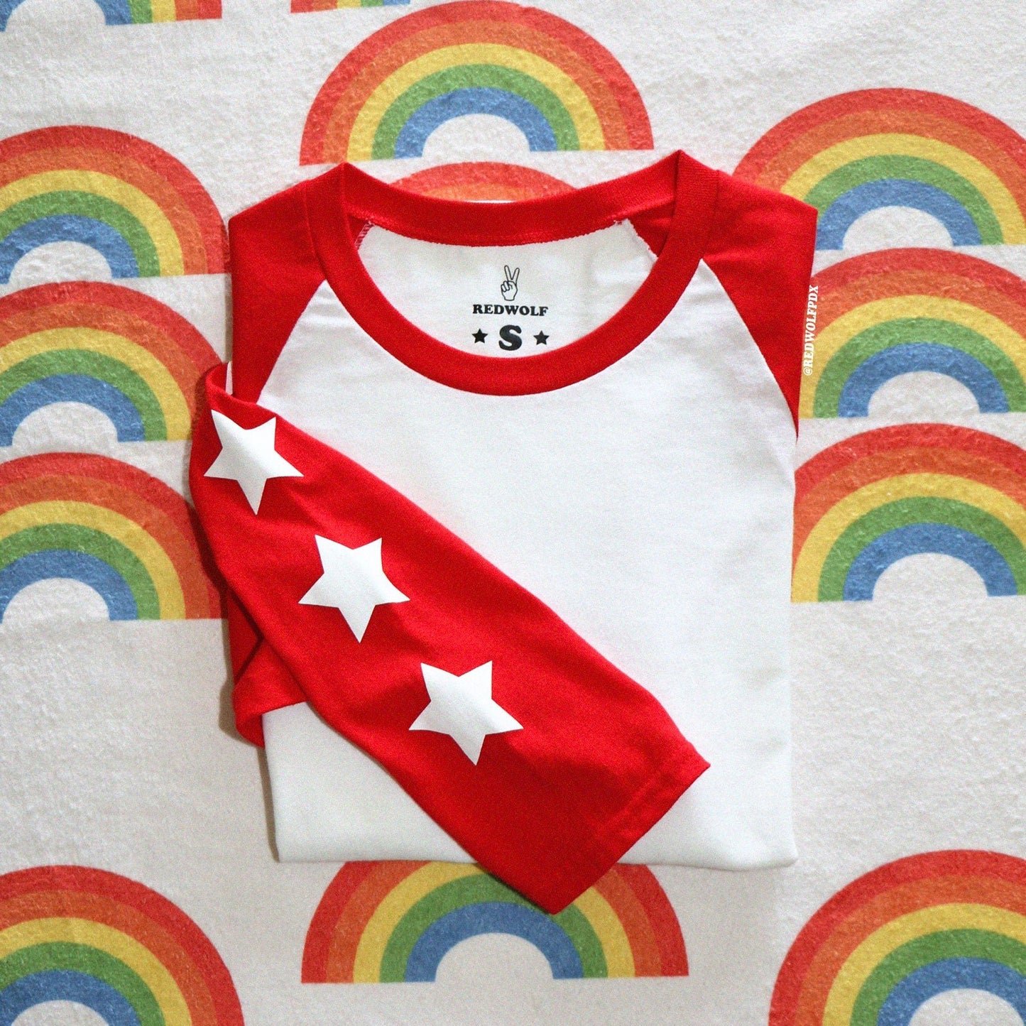 seeing stars raglan red - 0