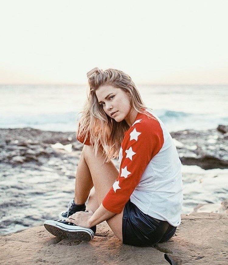 seeing stars raglan red - 5