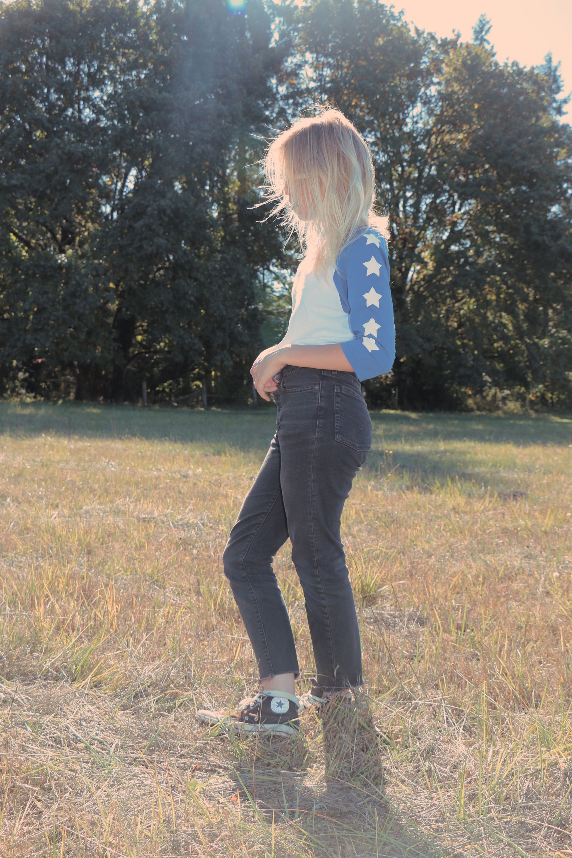 seeing stars raglan blue - 5