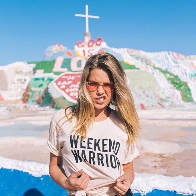 weekend warrior organic cotton tee - 1
