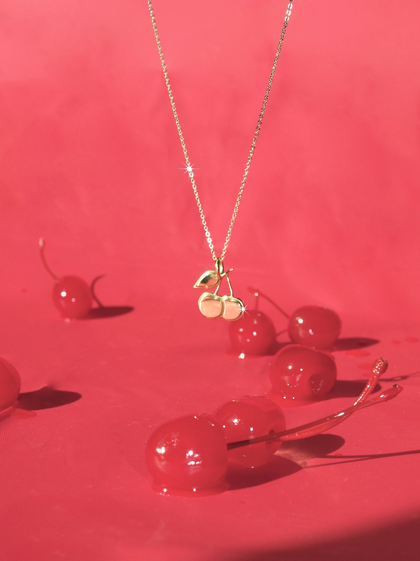 Jewelry - Cherries Necklace - REDWOLF