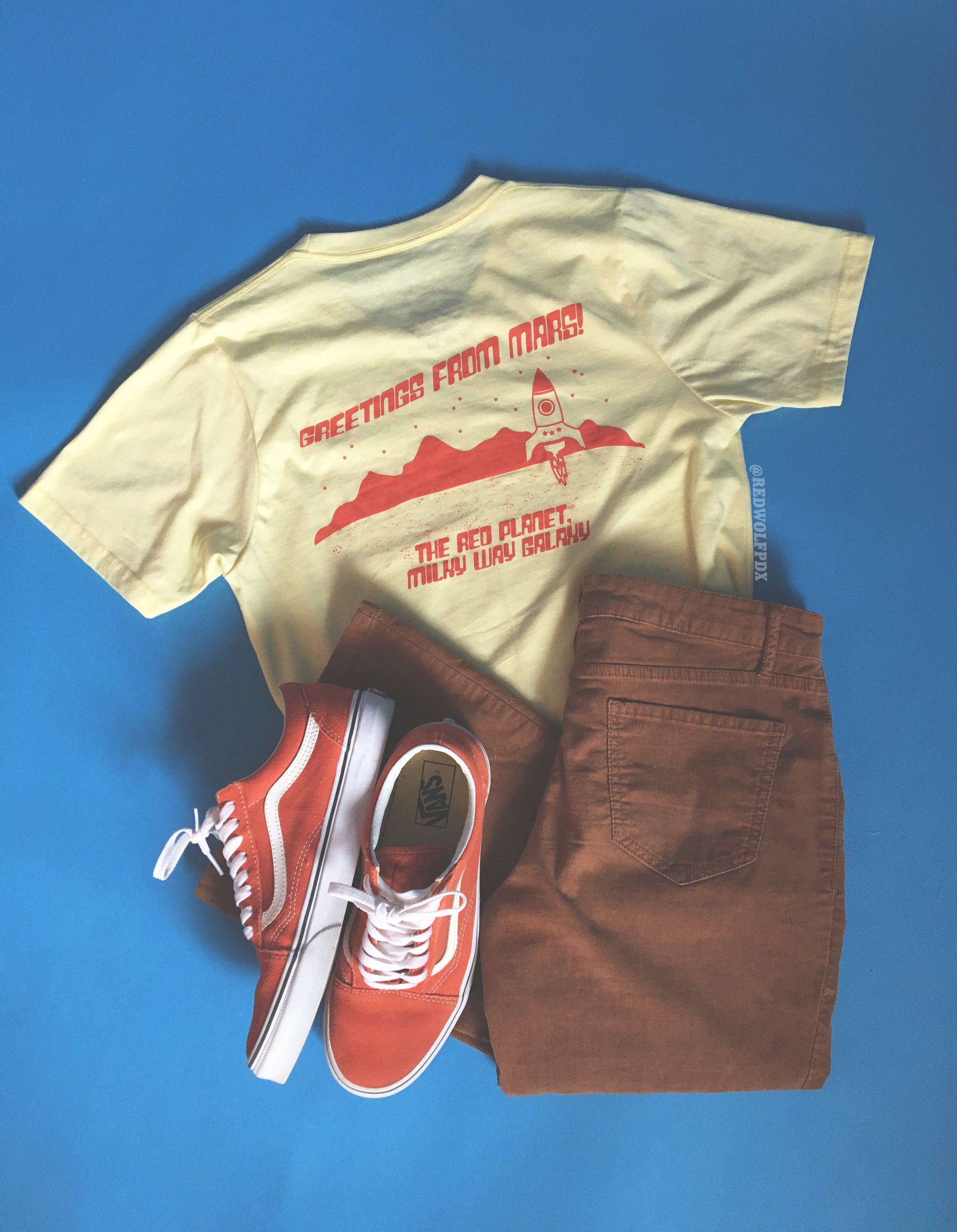 - Mars Tourist Tee - REDWOLF