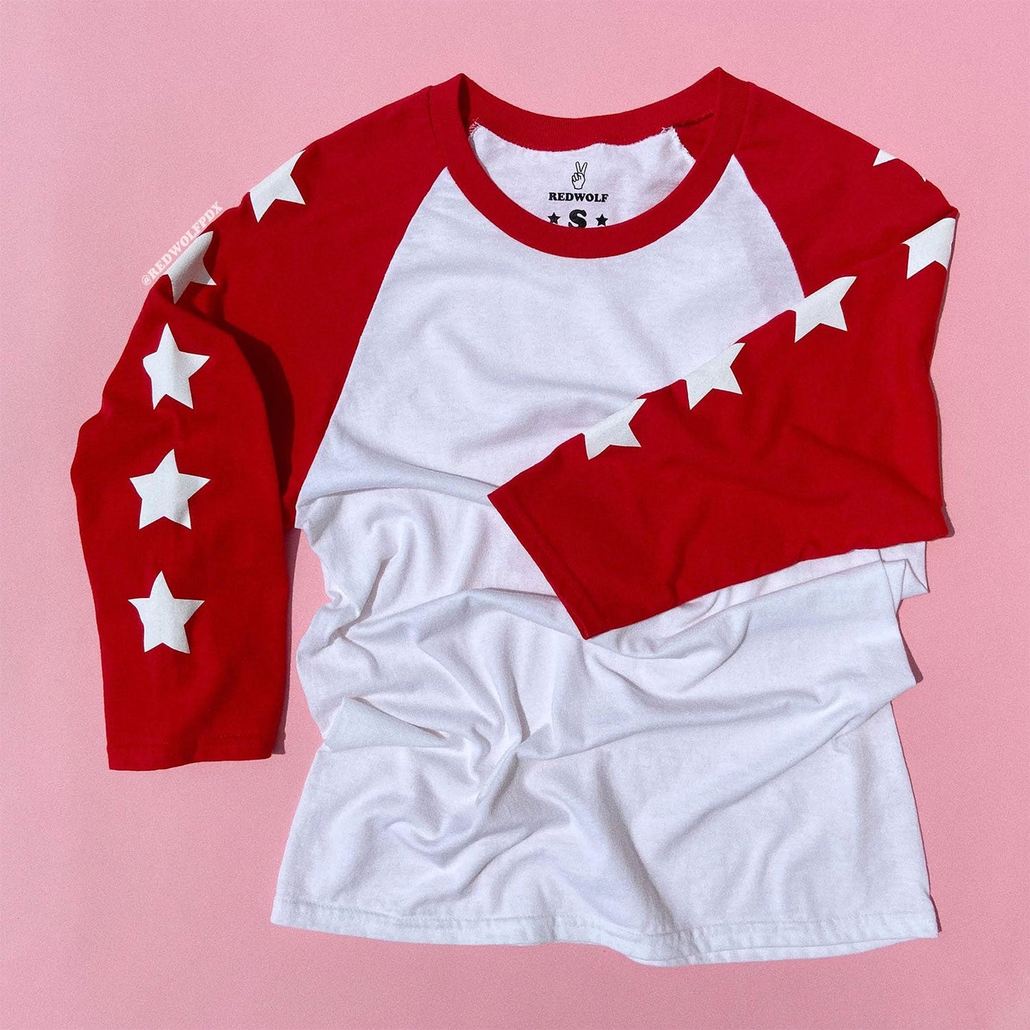 Seeing Stars Raglan - RED