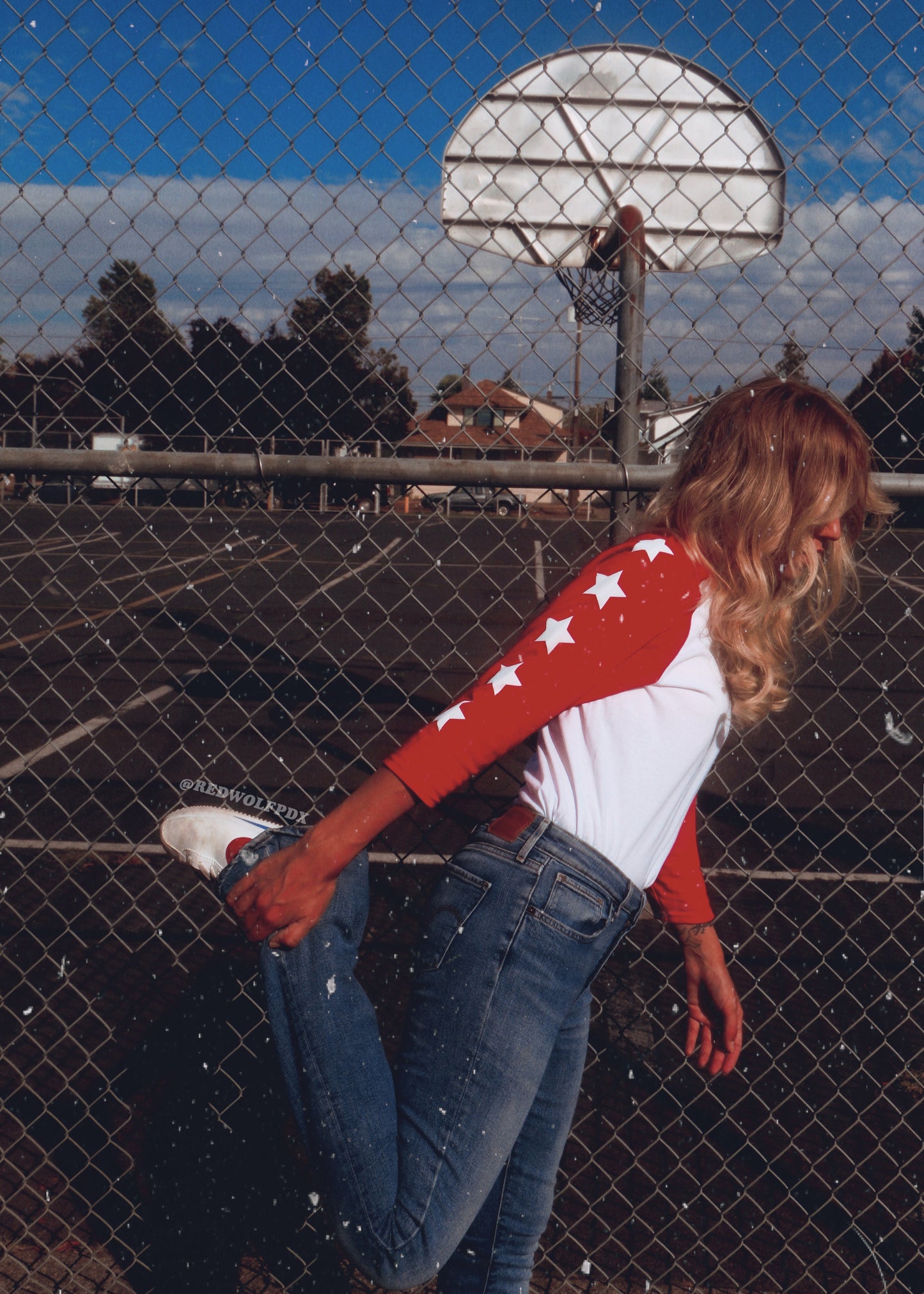seeing stars raglan red - 1