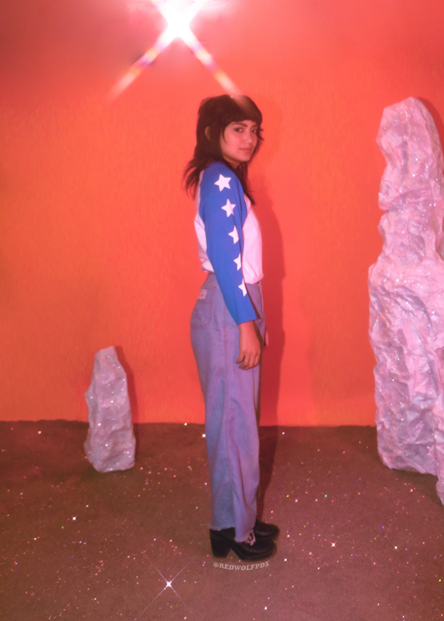 seeing stars raglan blue - 3