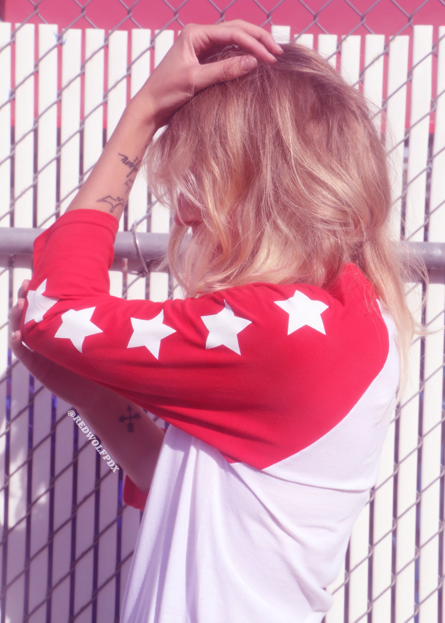 seeing stars raglan red - 12
