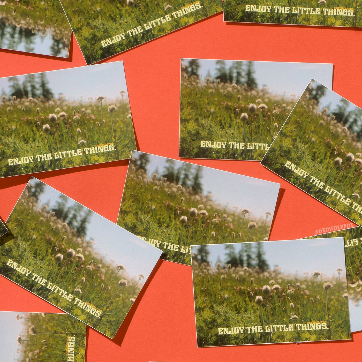 enjoy the little things sticker - 1 REDWOLF