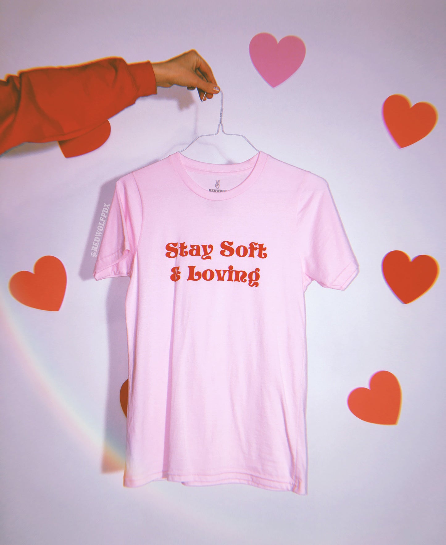 - Stay Soft and Loving Tee - REDWOLF