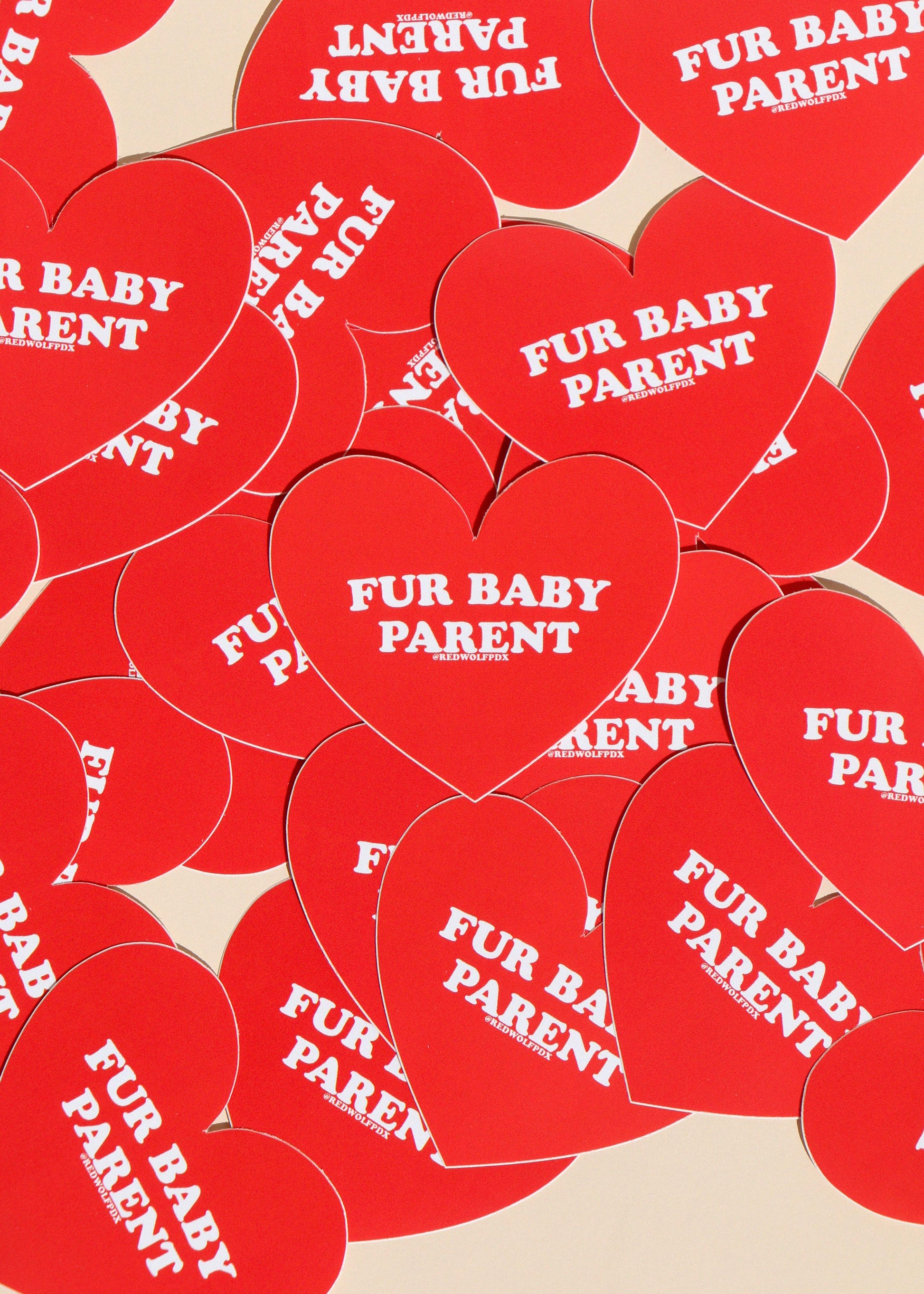 FUR BABY PARENT STICKER - REDWOLF