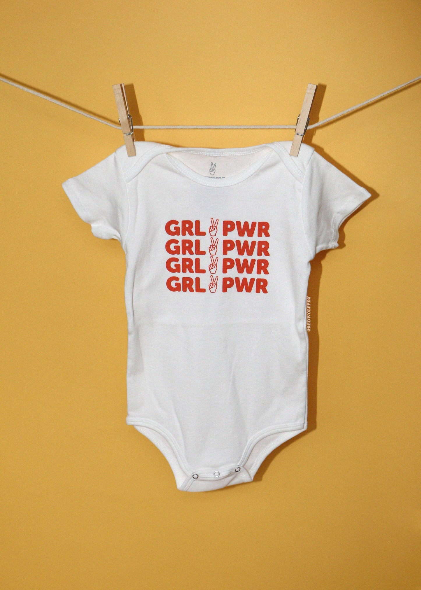 GRL PWR Baby Onesie