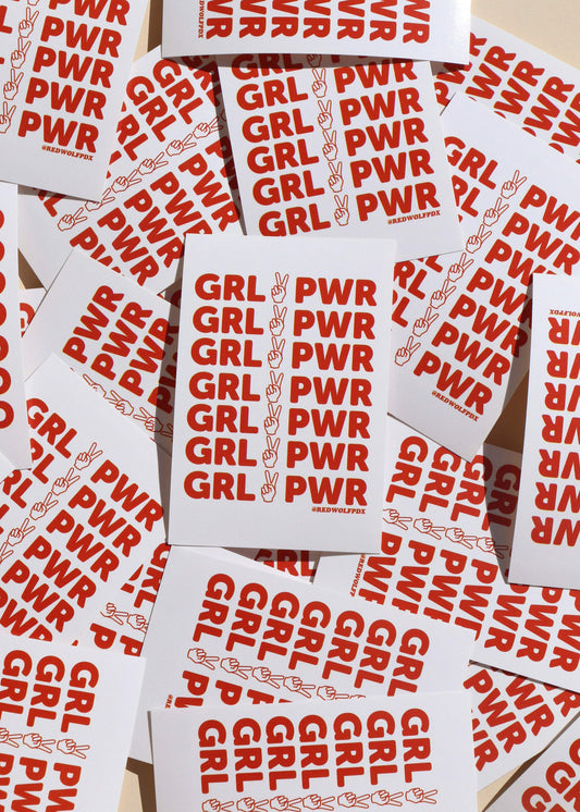 Girl Power Sticker - REDWOLF