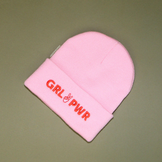GRL PWR Beanie - Pink