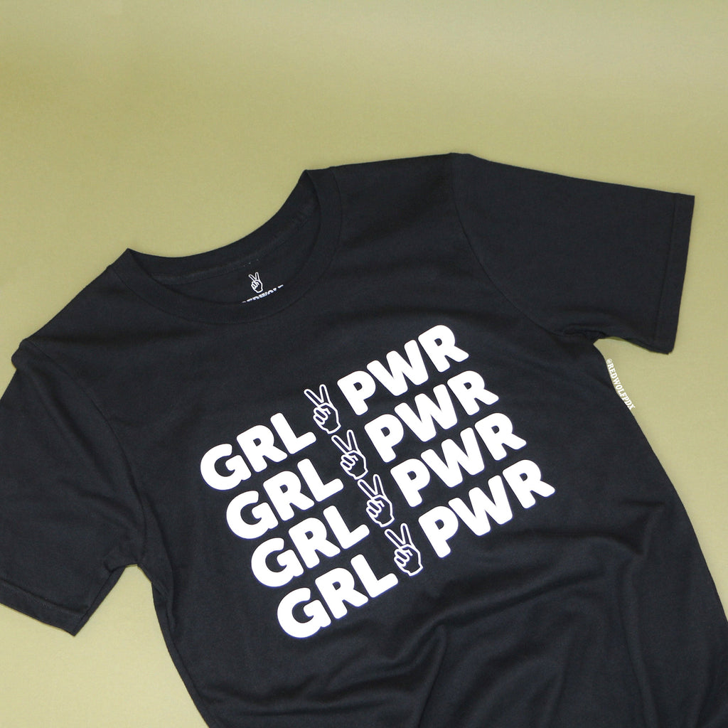 girl power tee black - 0