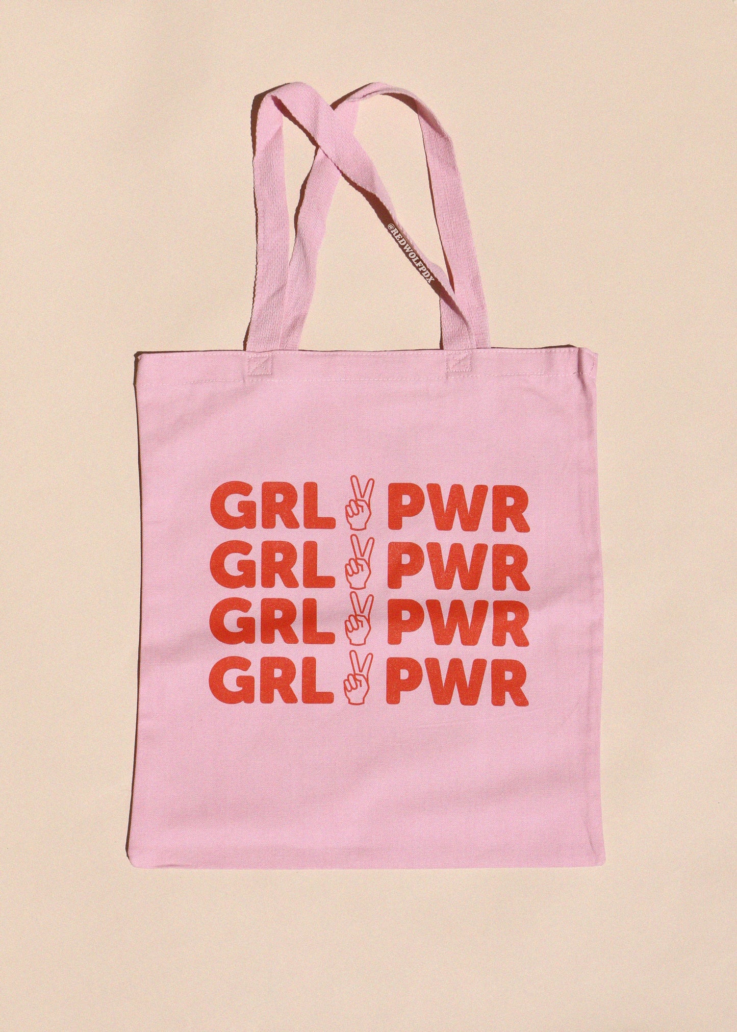 GIRL POWER TOTE BAG - PINK - REDWOLF