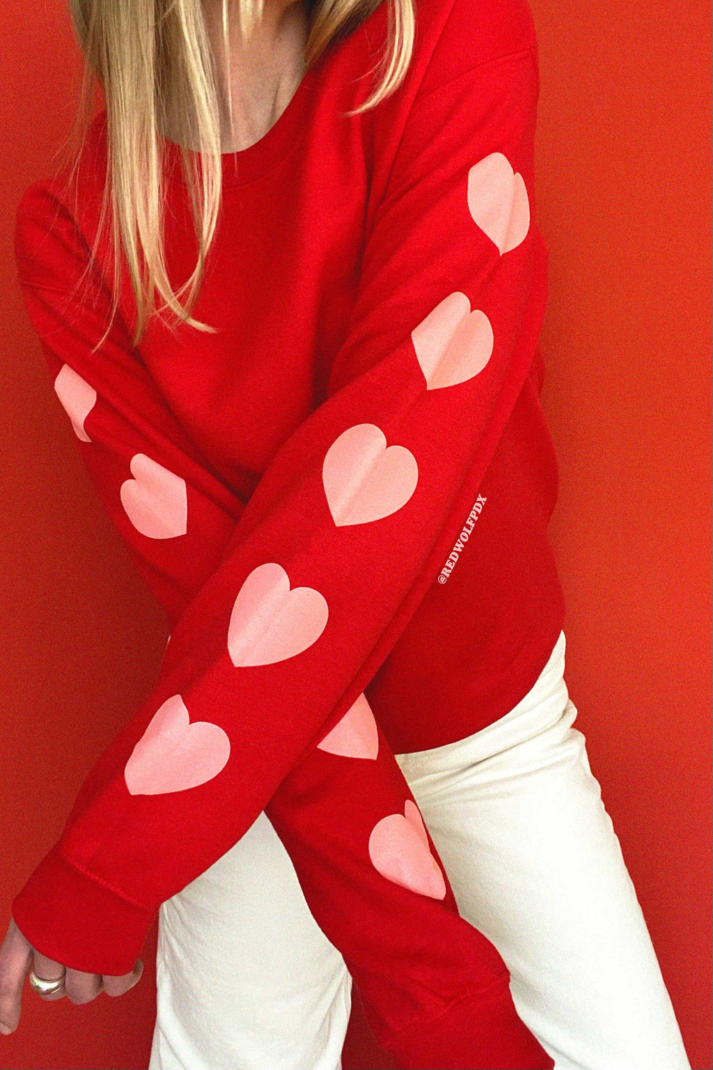 Heart Sleeve Sweatshirt