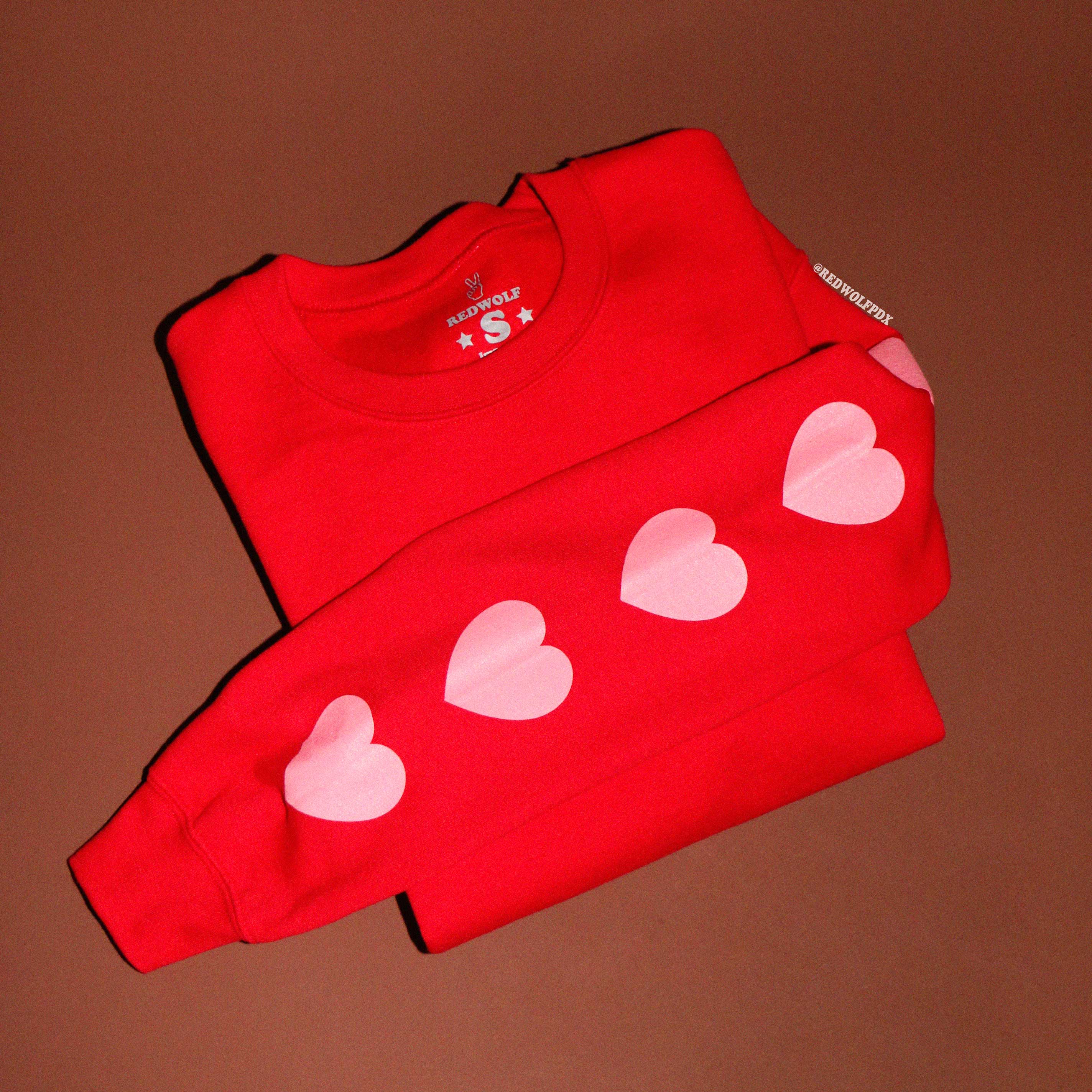 Heart Sleeve Sweatshirt