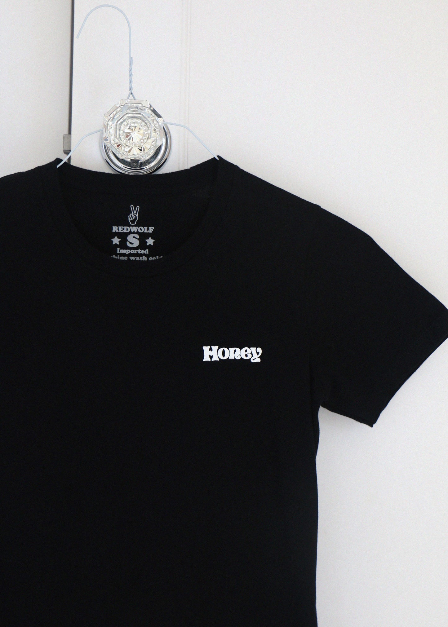 Honey Tee (Fitted) Black - REDWOLF