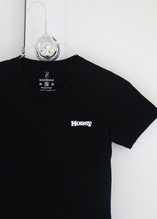 Honey Tee (Fitted) Black - REDWOLF