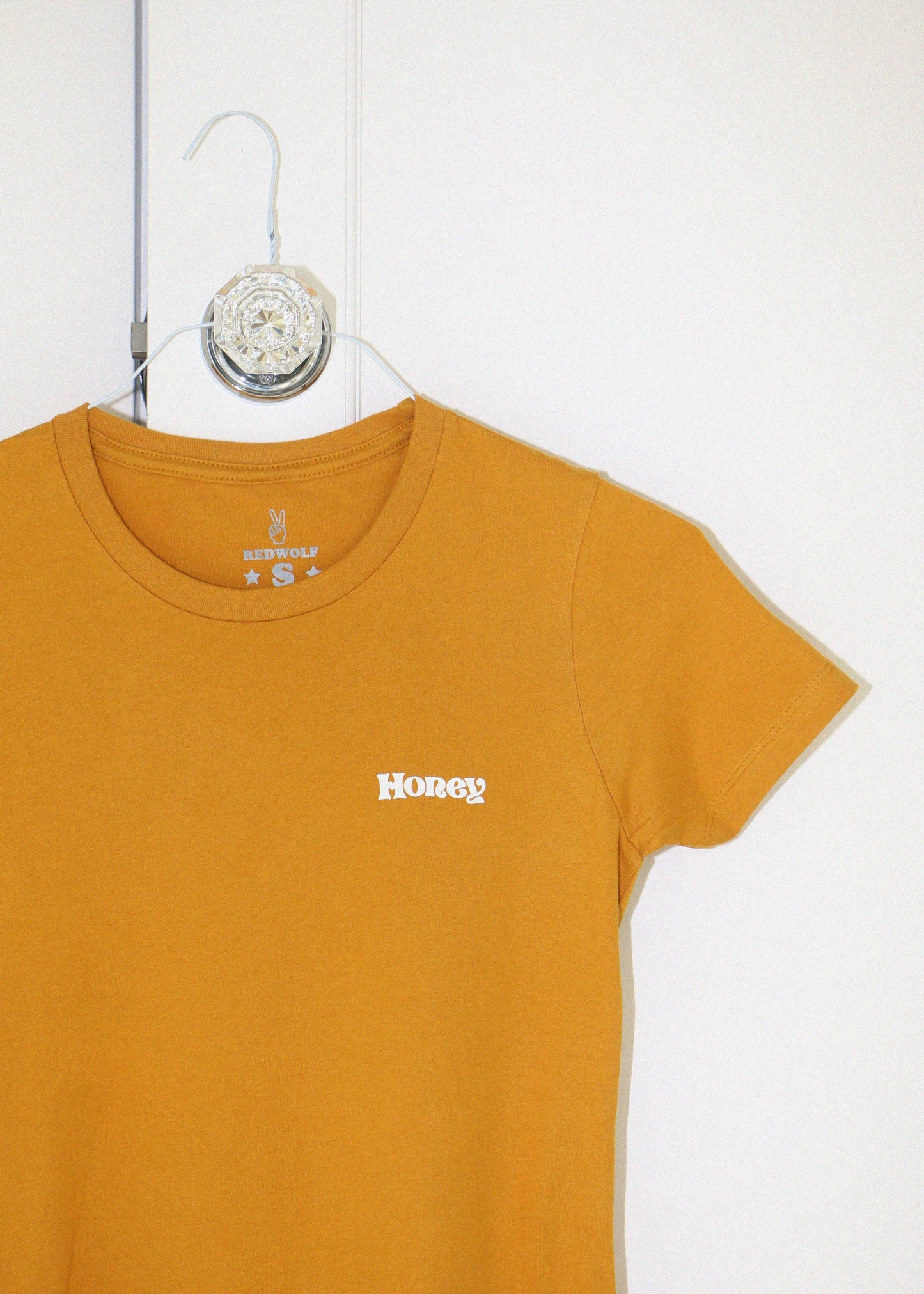 Honey Gold Graphic Fitted Tee - REDWOLF