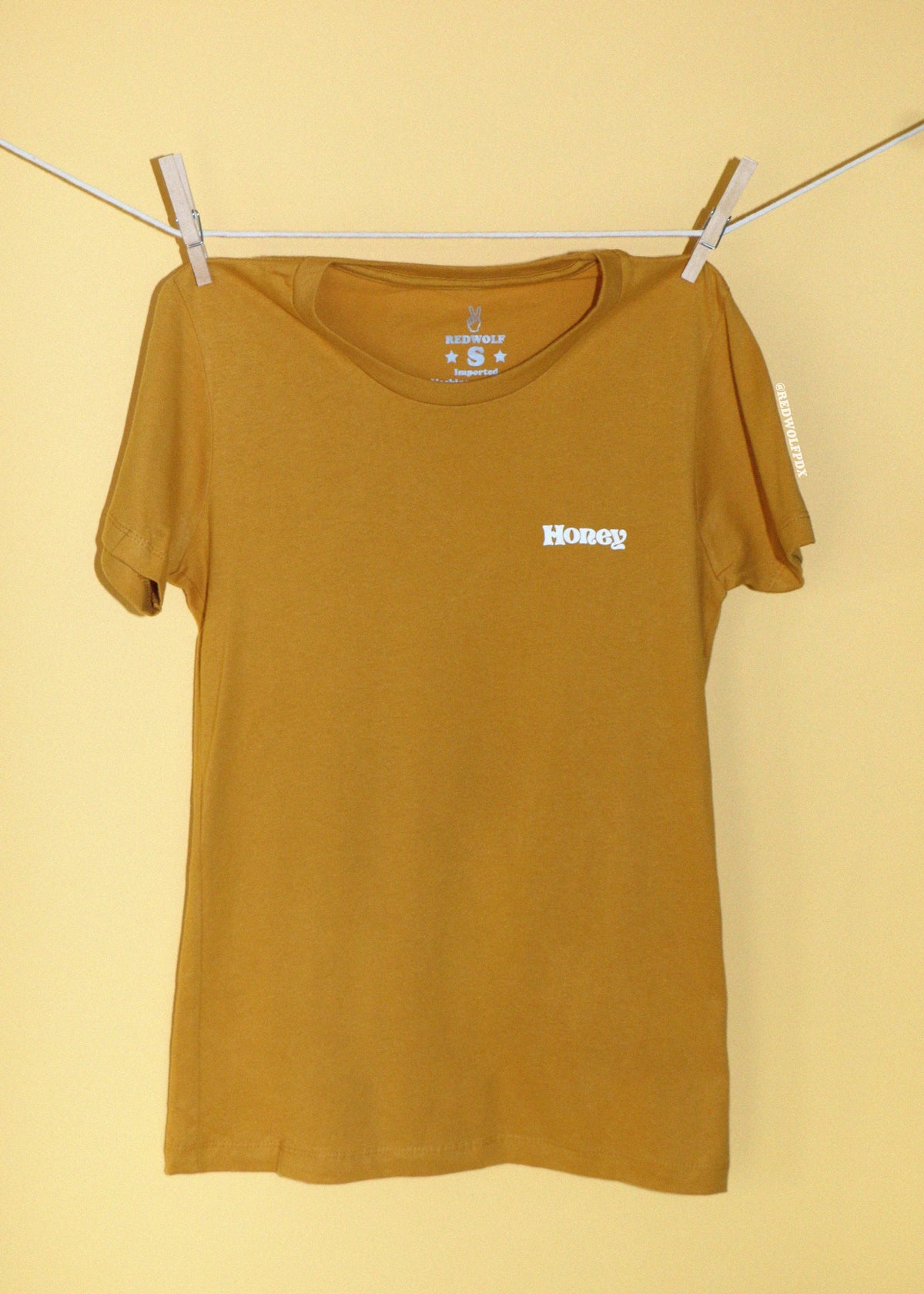 Honey Gold Graphic Fitted Tee