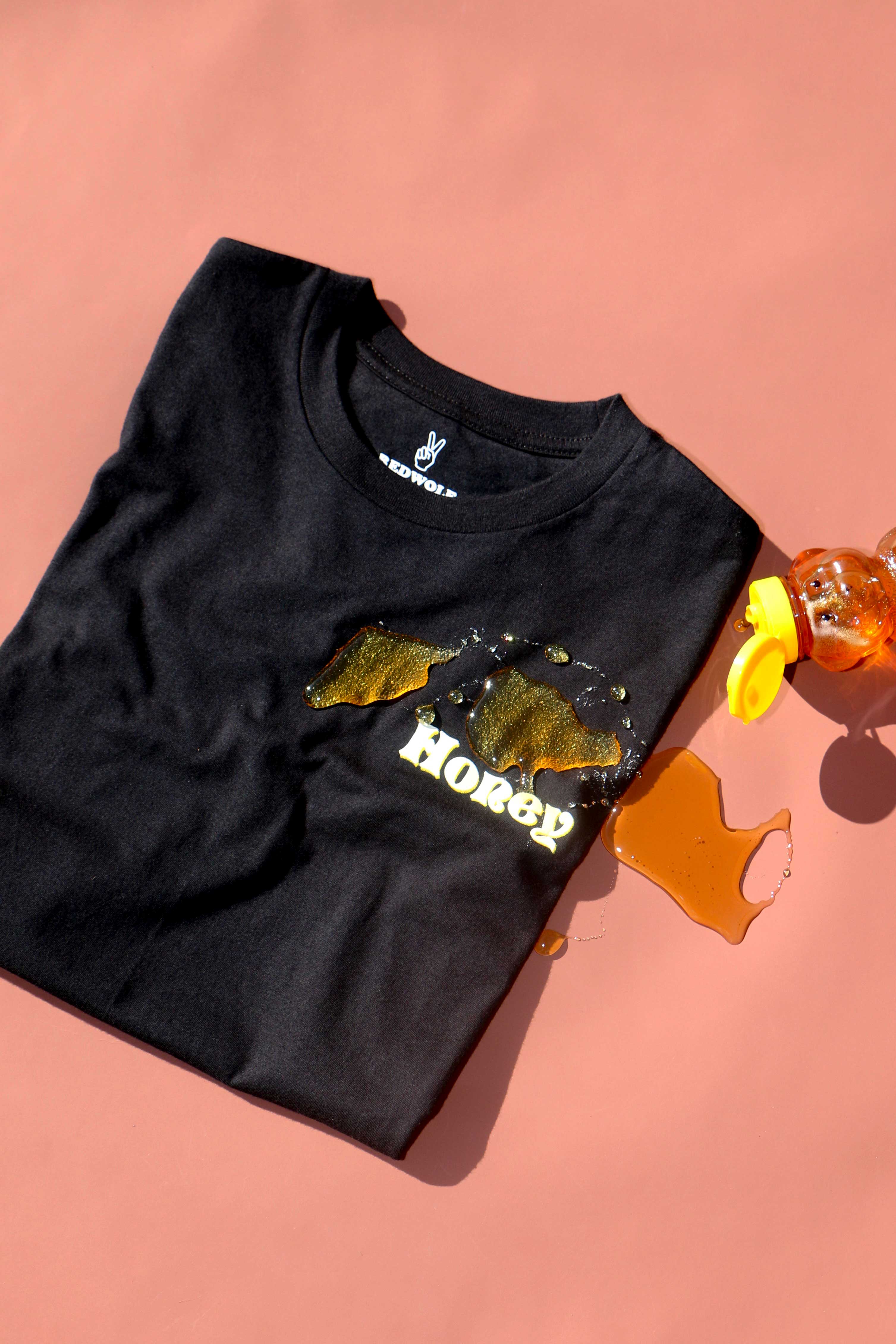 Honey Graphic Black Tee  (UNISEX FIT)