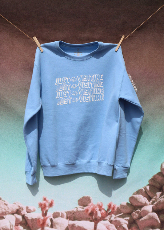 JUST VISITING GRAPHIC SWEATSHIRT - REDWOLF
