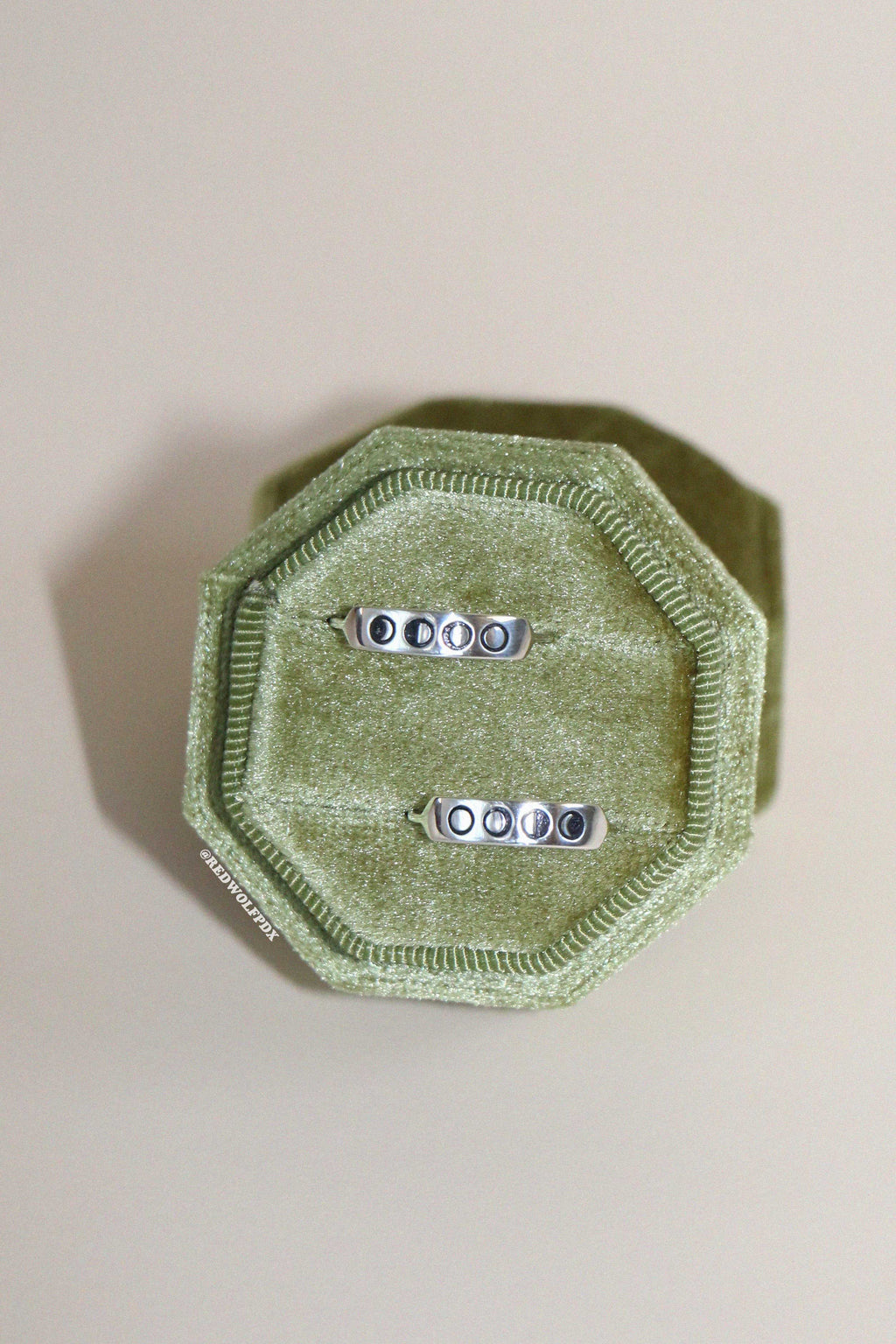 Moon Phases Engraved  Ring