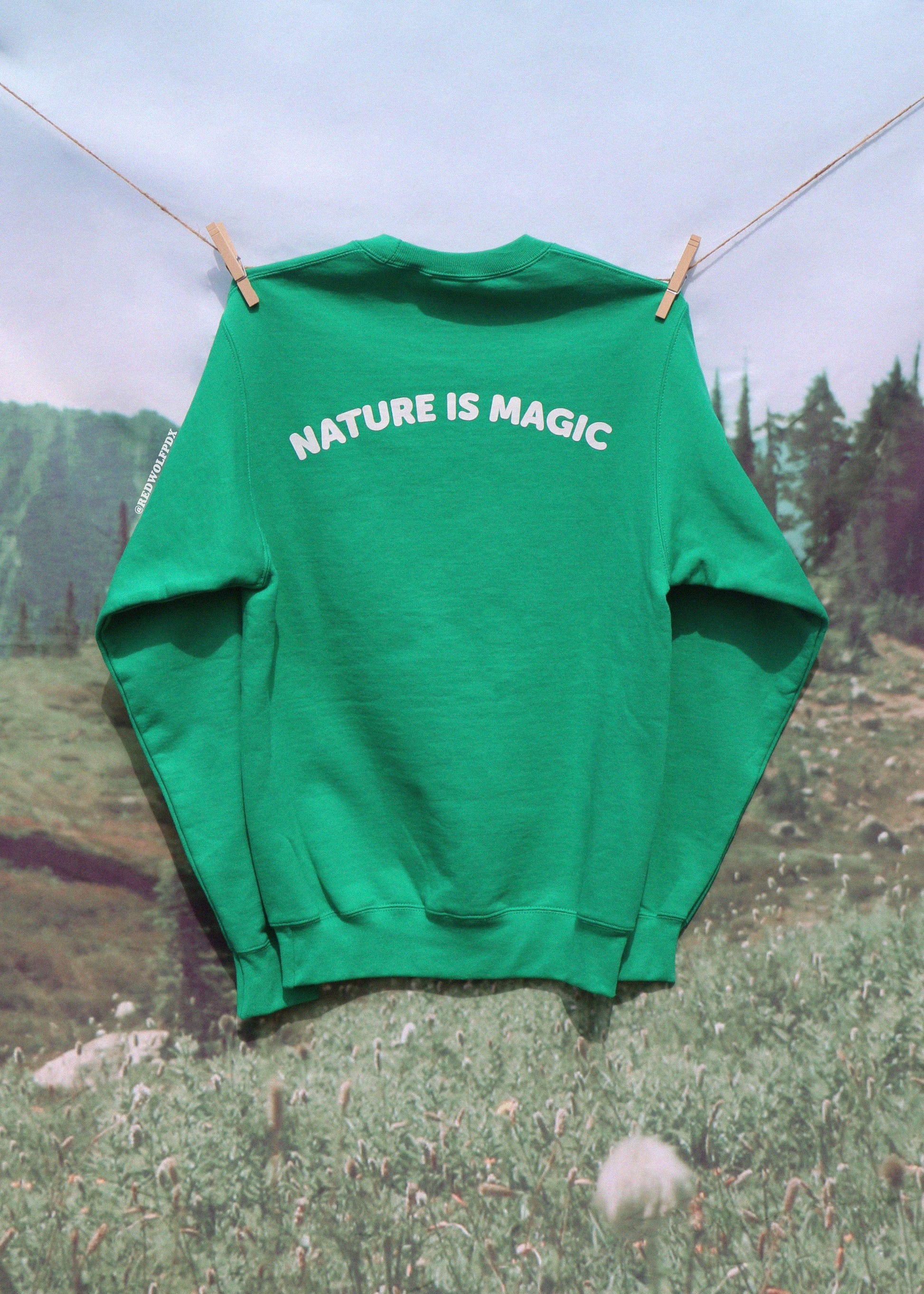 NATURE IS MAGIC SWEATSHIRT - REDWOLF
