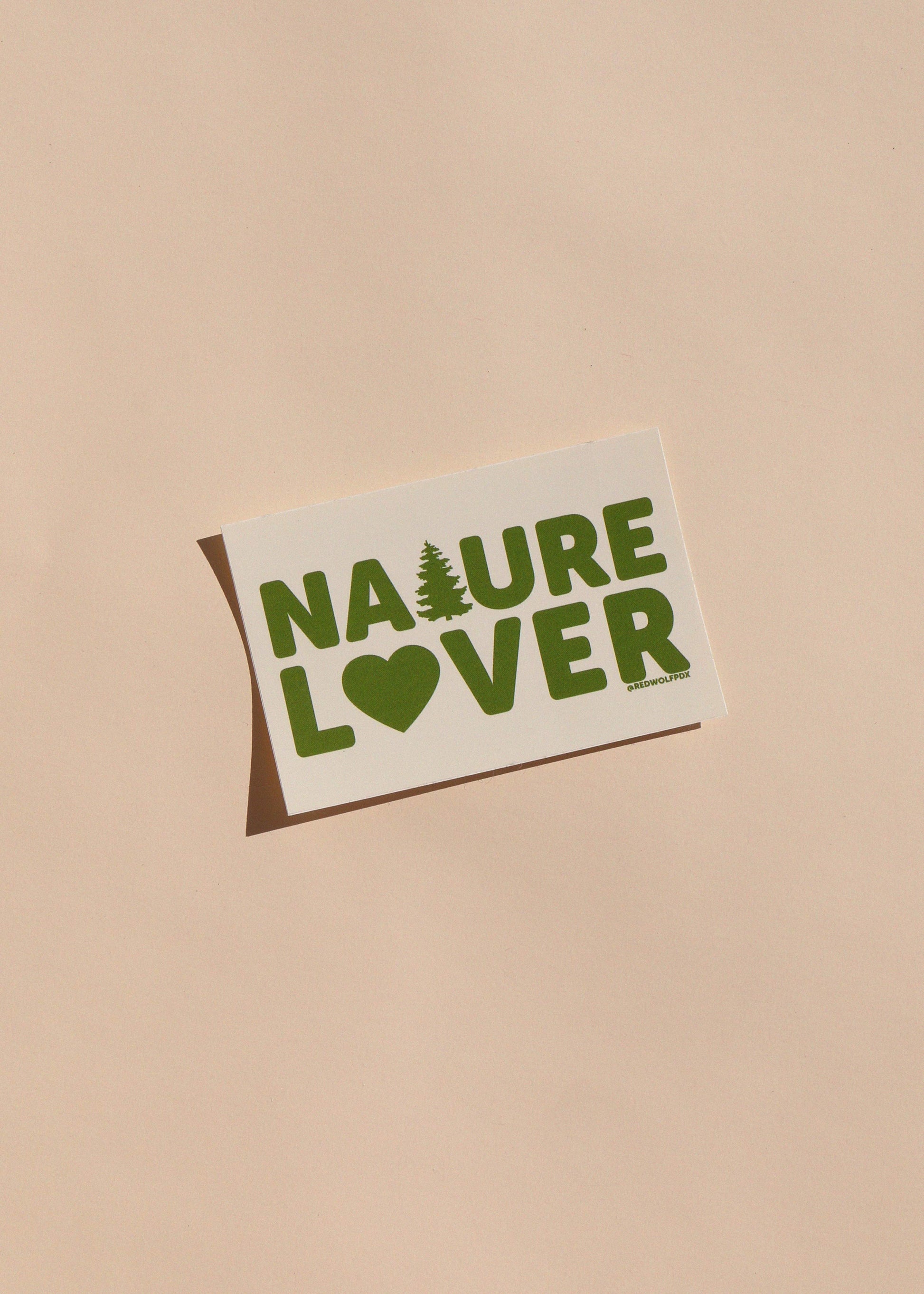 NATURE LOVER sticker - REDWOLF