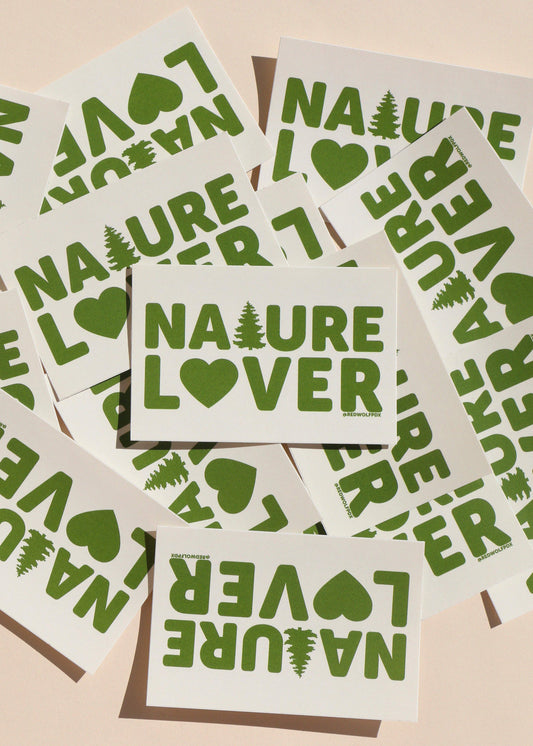 NATURE LOVER sticker - REDWOLF