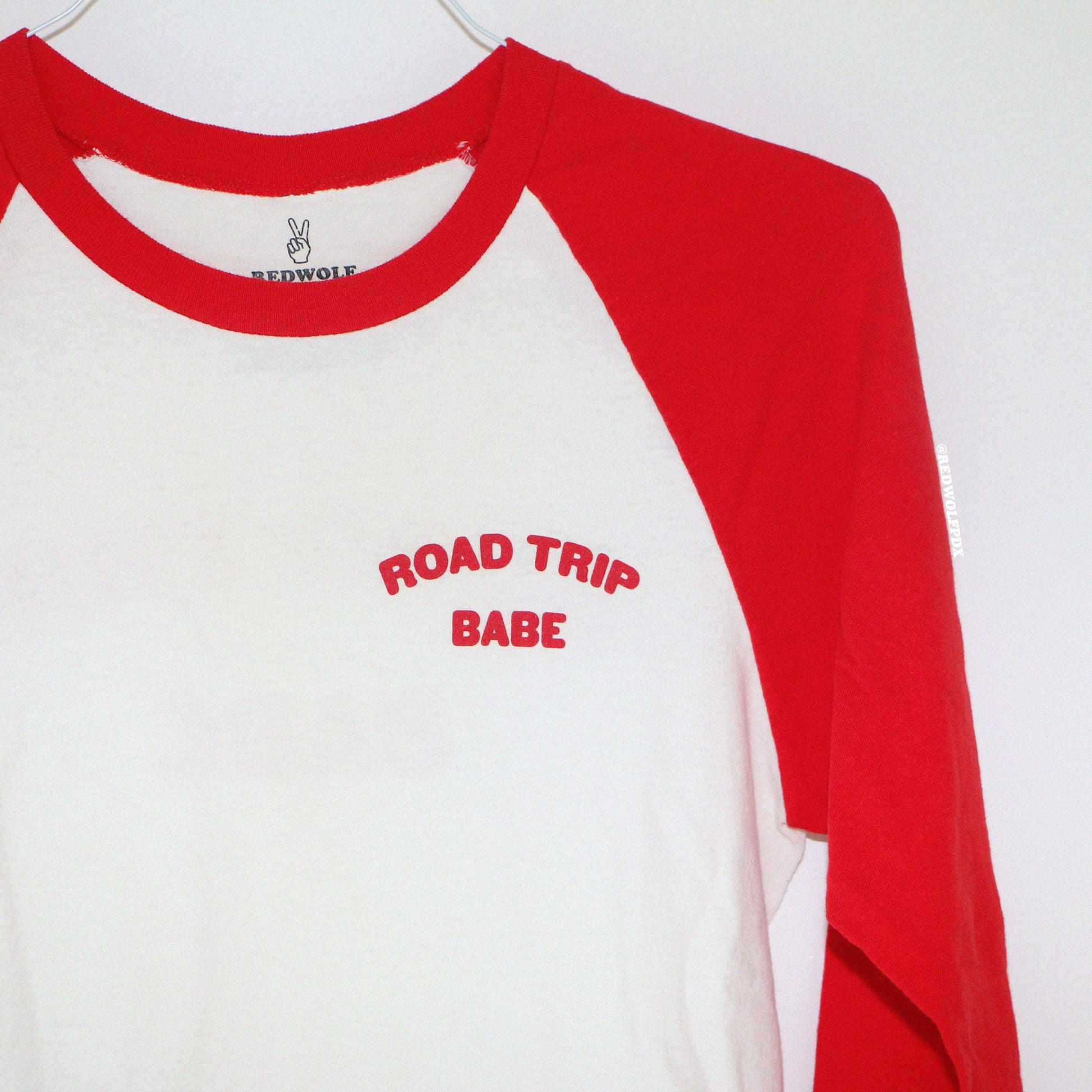 Road Trip Babe Raglan - REDWOLF