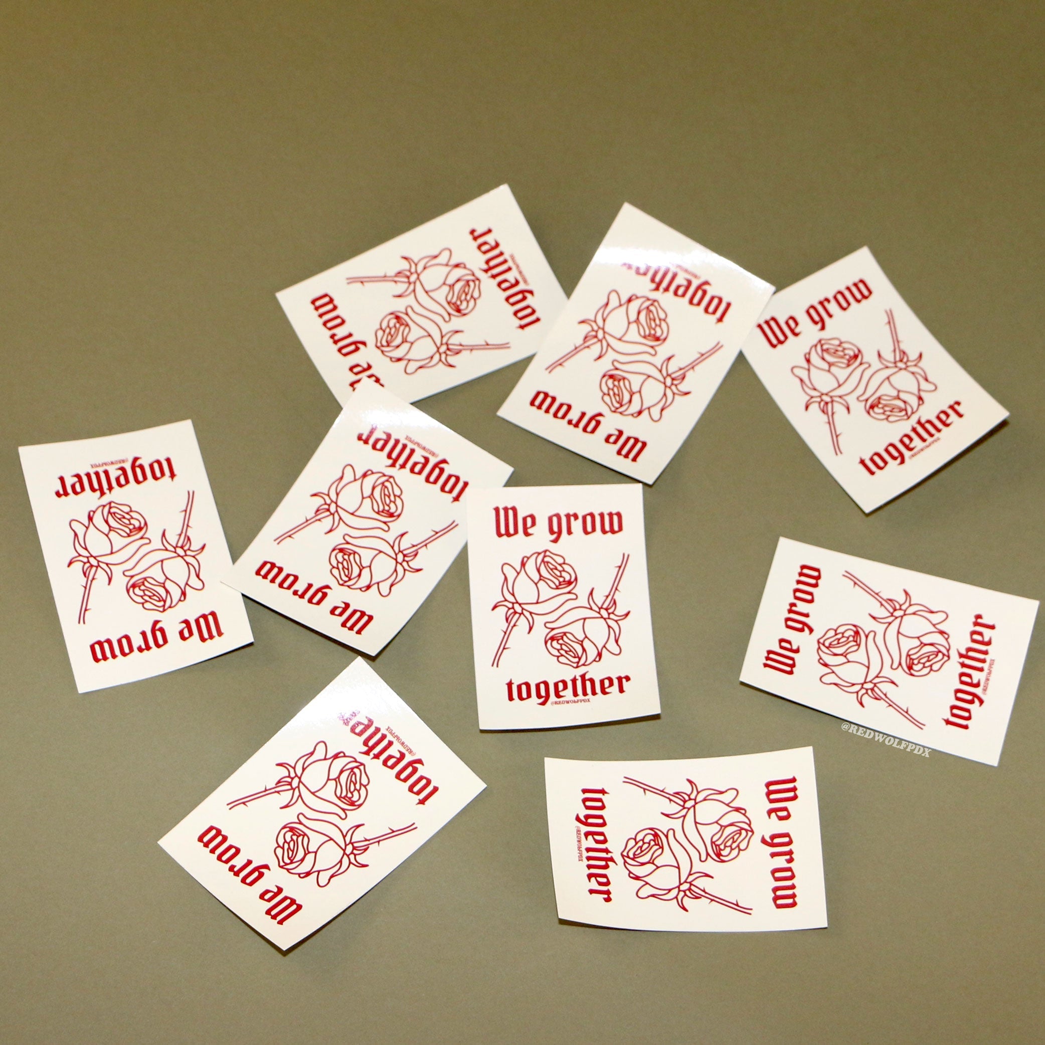 we grow together sticker - 1