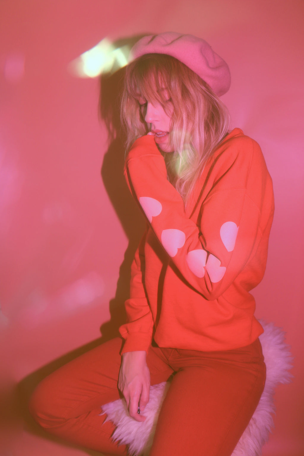 Heart Sleeve Sweatshirt - 4