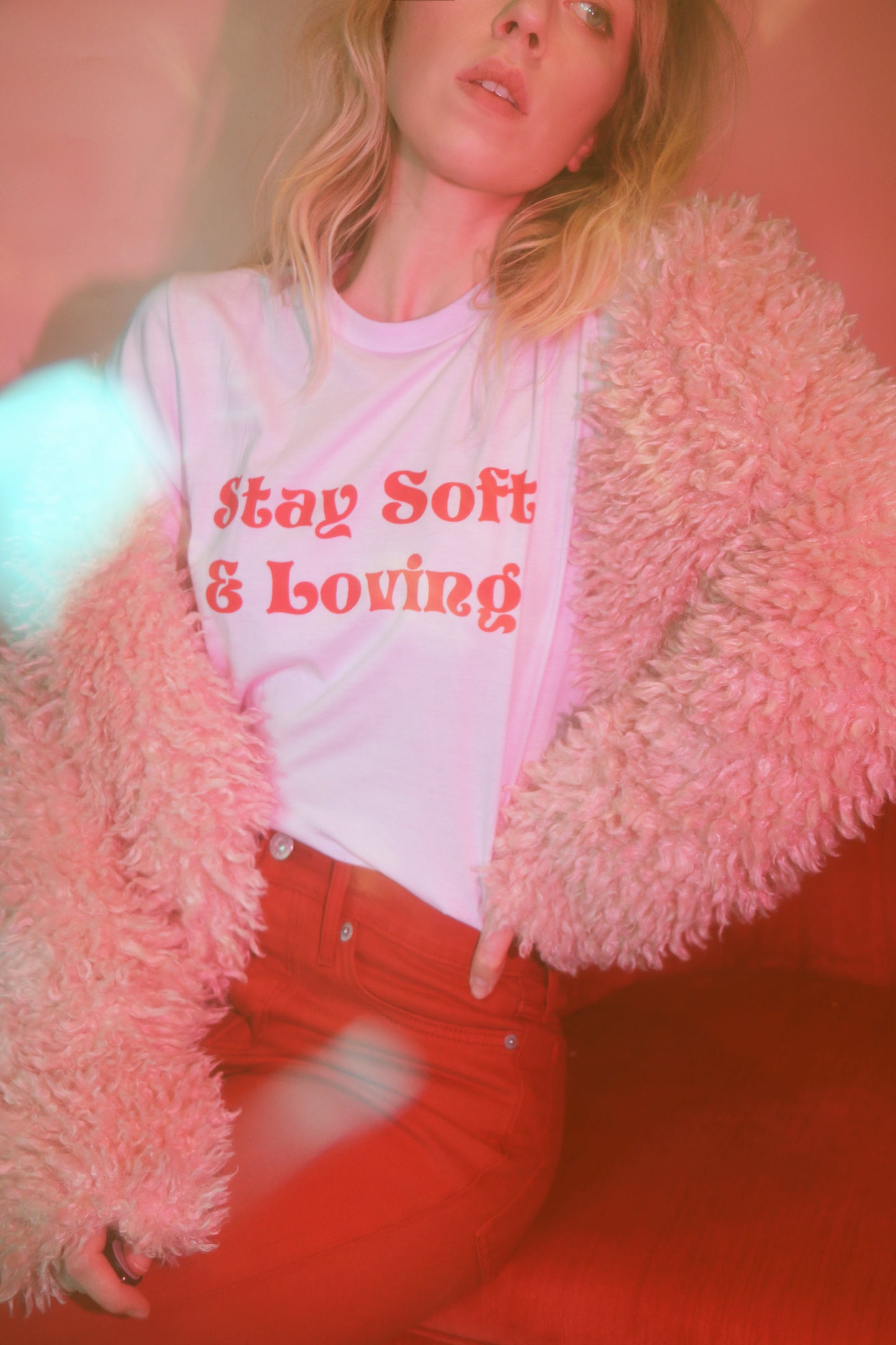   - Stay Soft and Loving Tee - REDWOLF