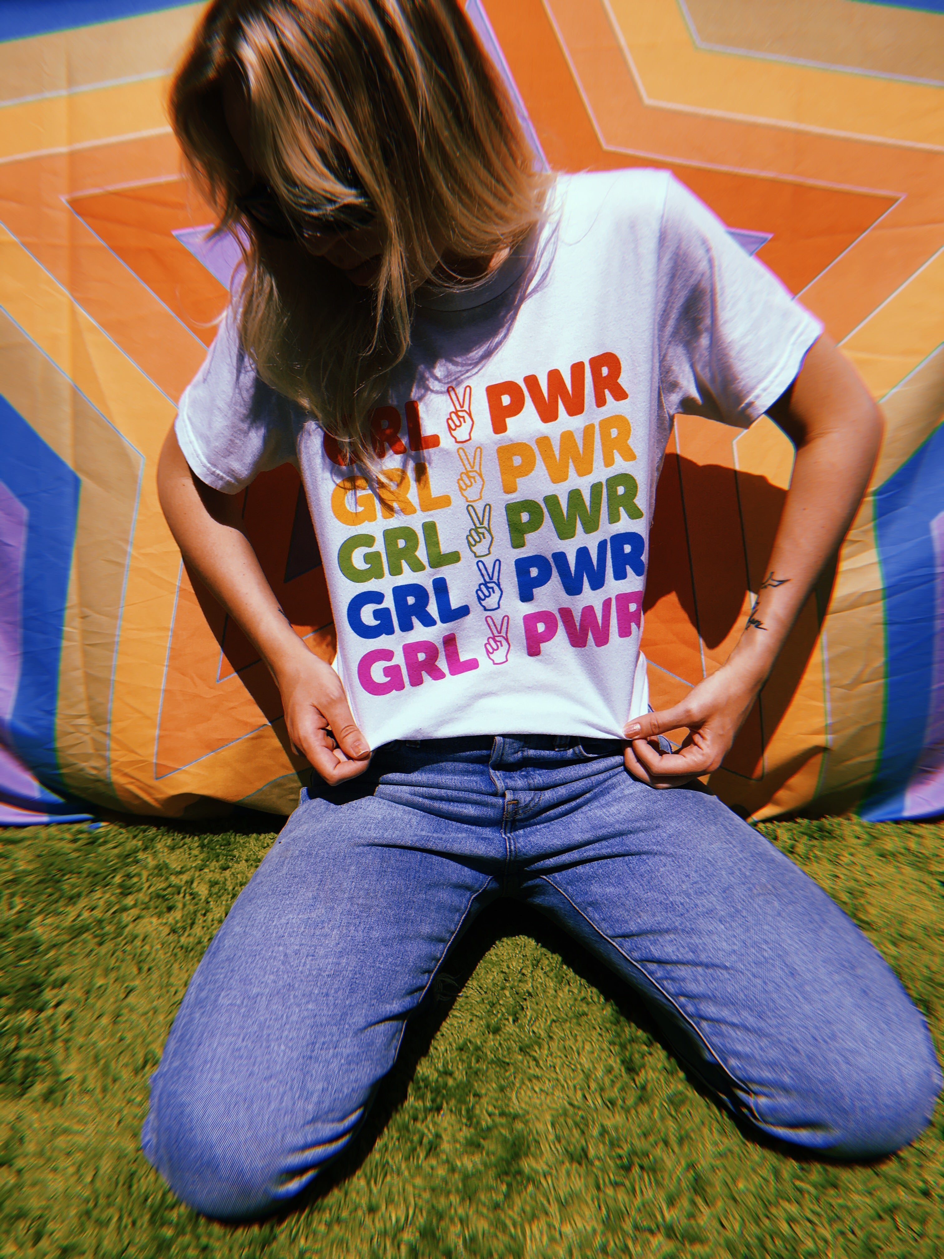 girl power rainbow tee - 8