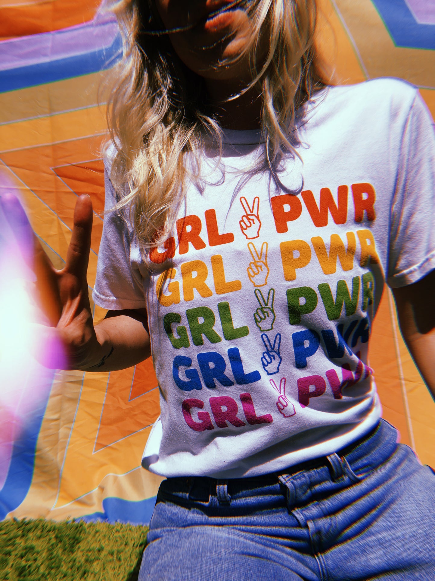   - Girl Power Rainbow Tee - REDWOLF