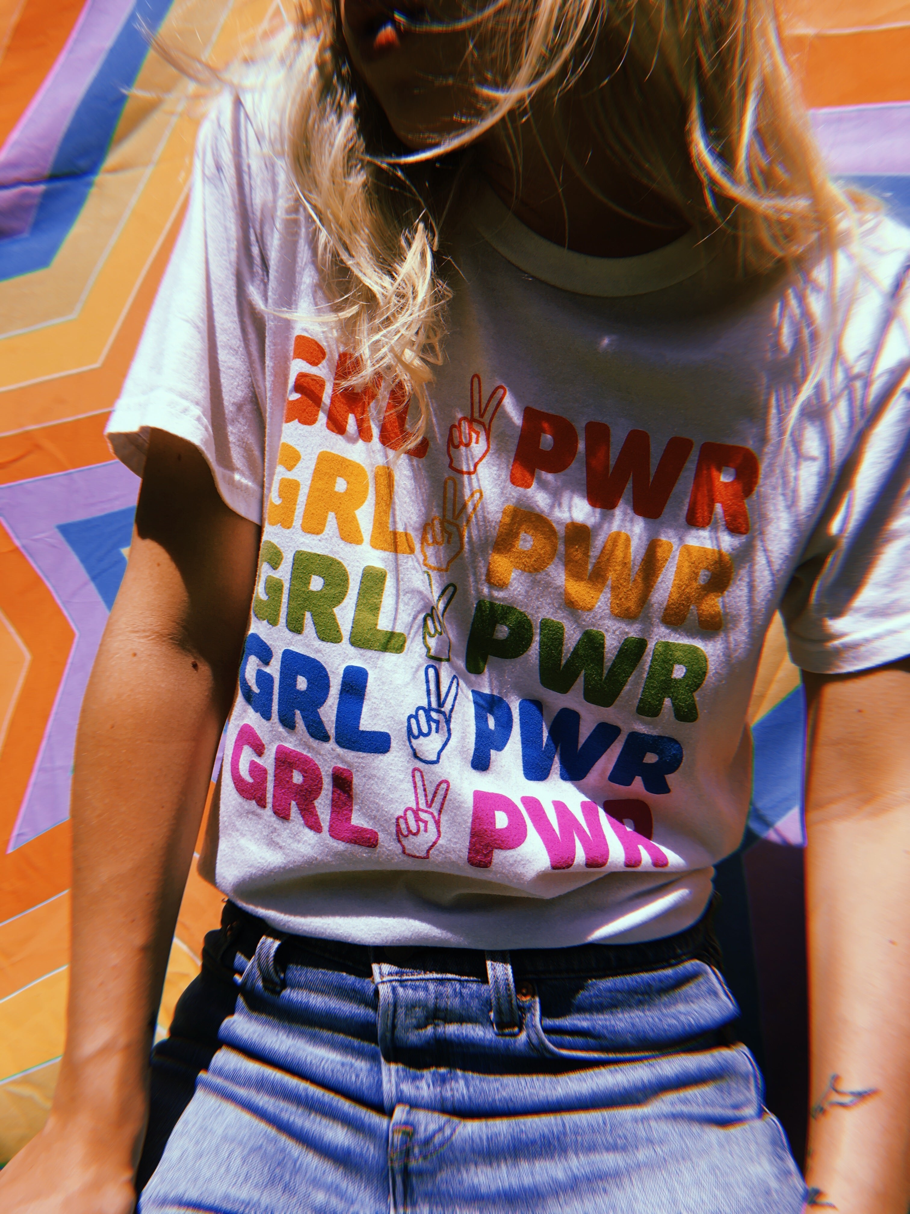girl power rainbow tee - 2