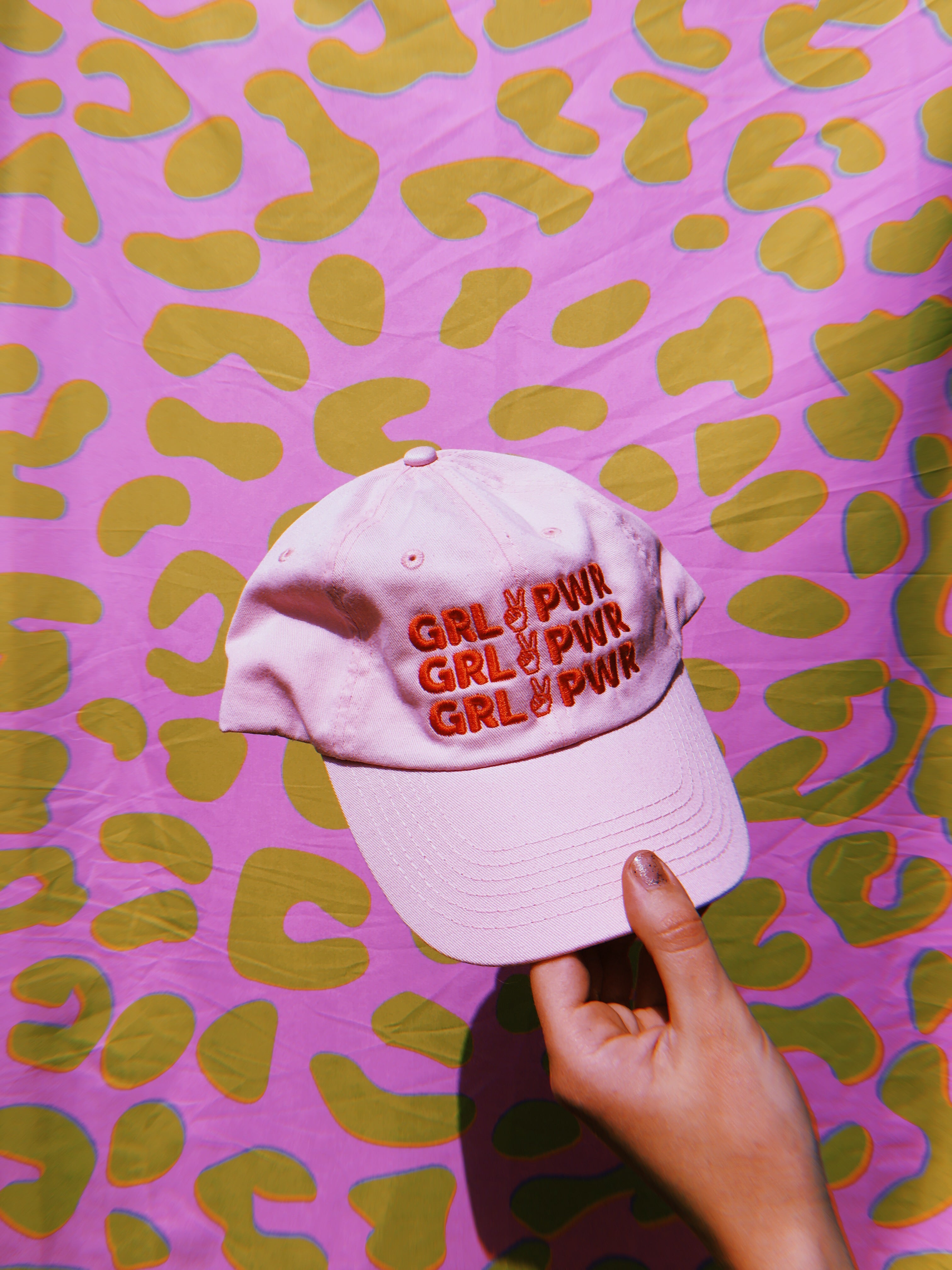 GIRL POWER Baseball Cap - Light Pink - 3