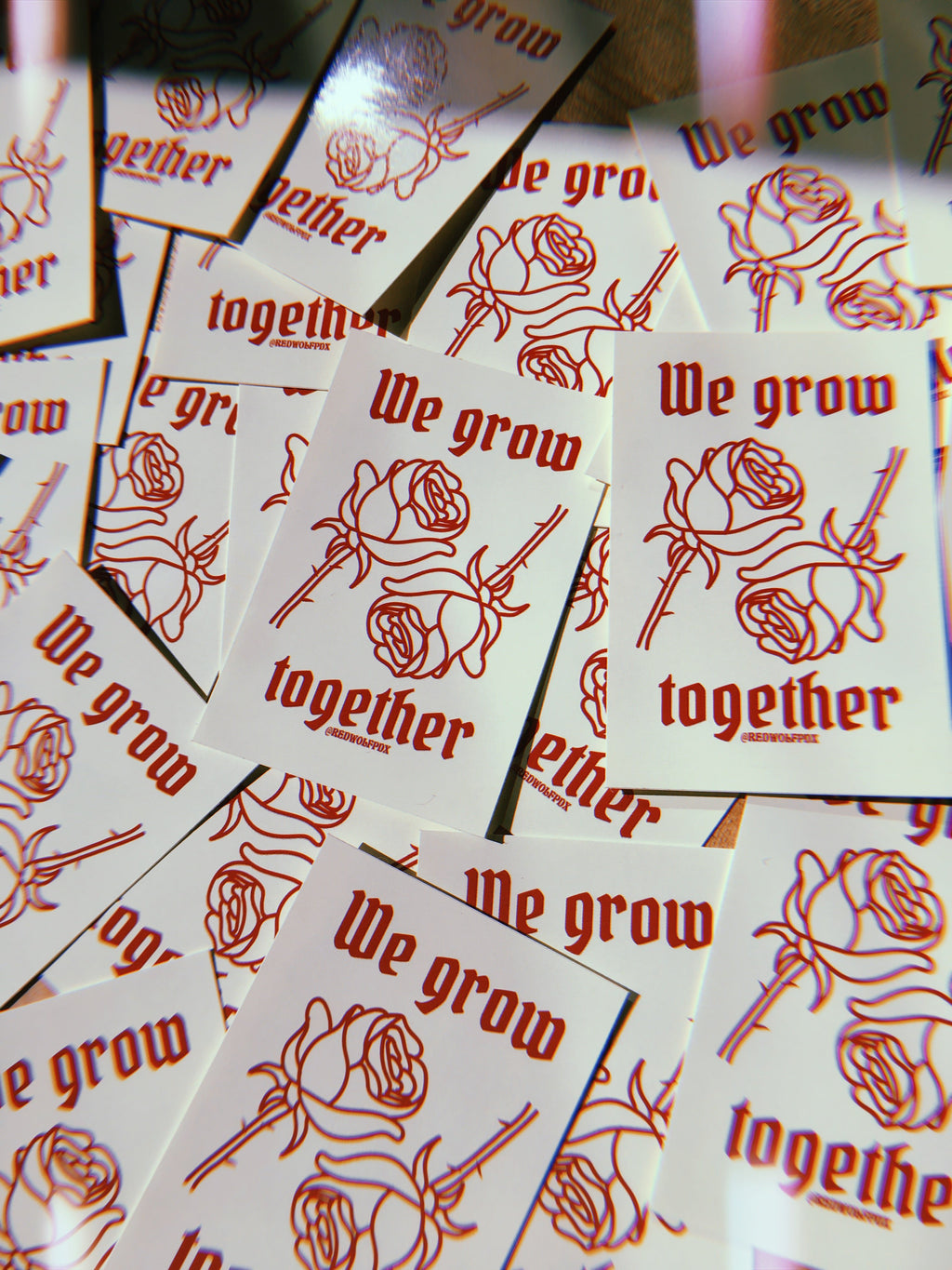 we grow together sticker - 5