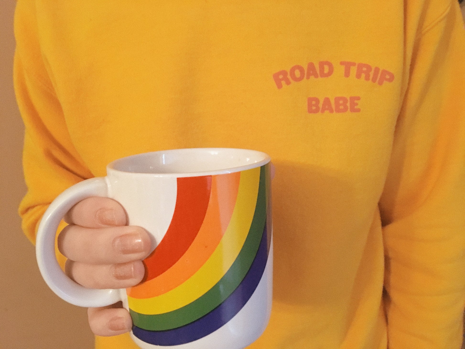  sweatshirt - ROAD TRIP BABE SWEATSHIRT - REDWOLF