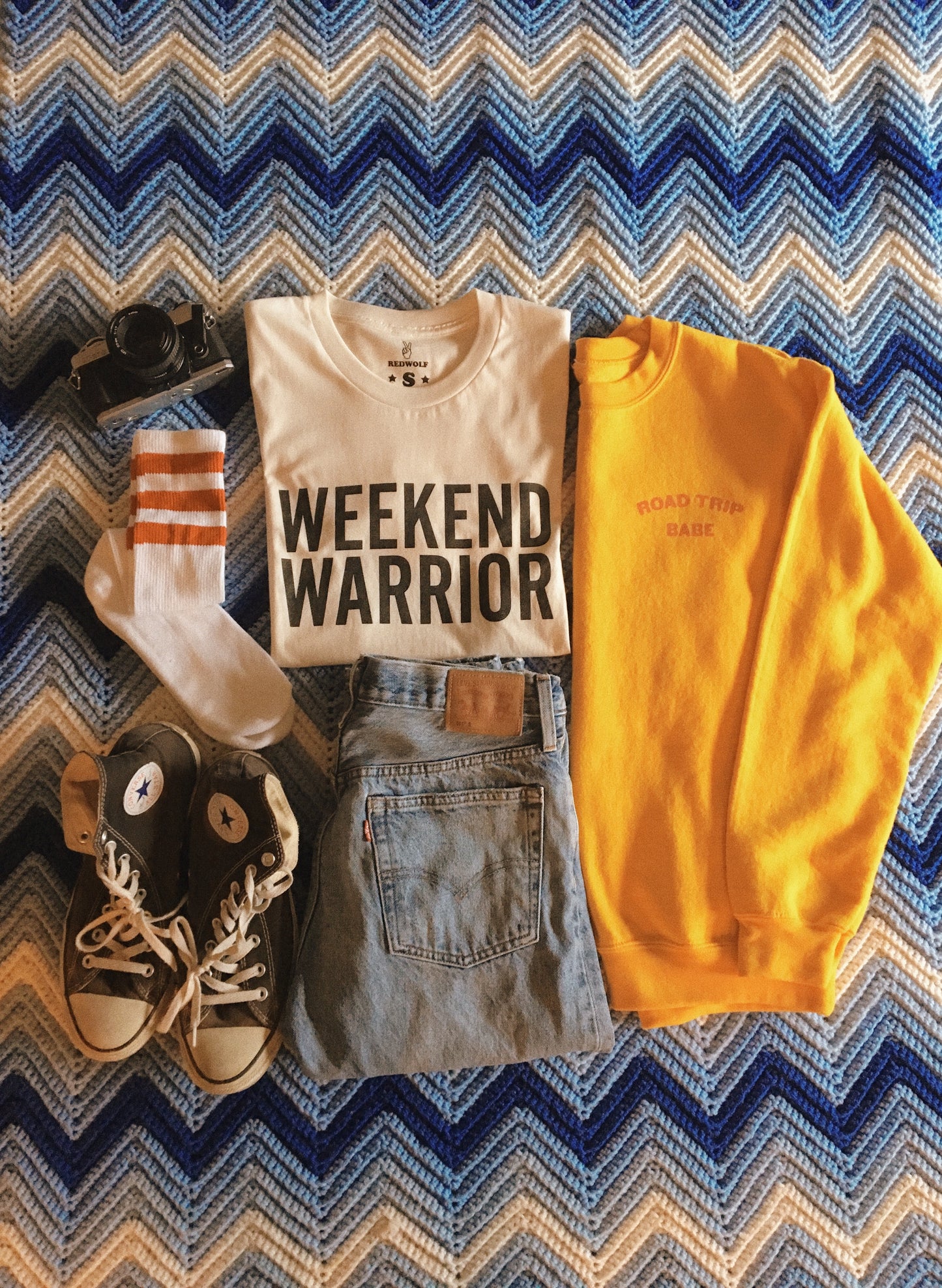 T-Shirts - Weekend Warrior Organic Cotton Tee - REDWOLF