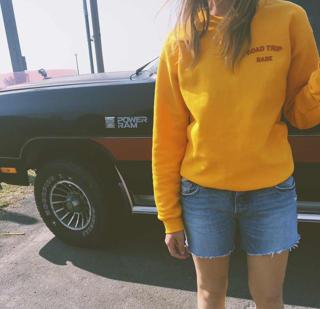 road trip babe sweatshirt - 7