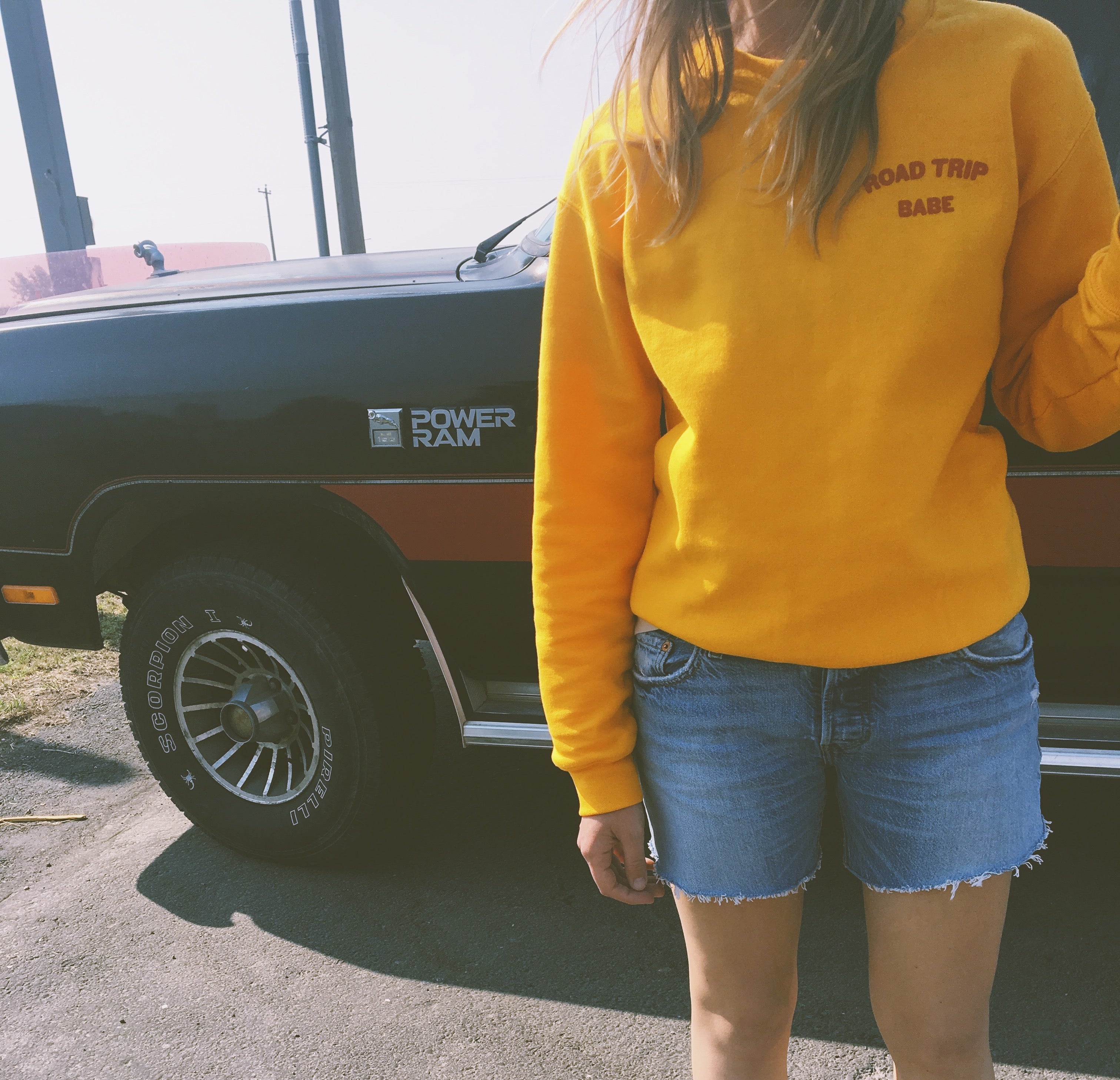 road trip babe sweatshirt - 7