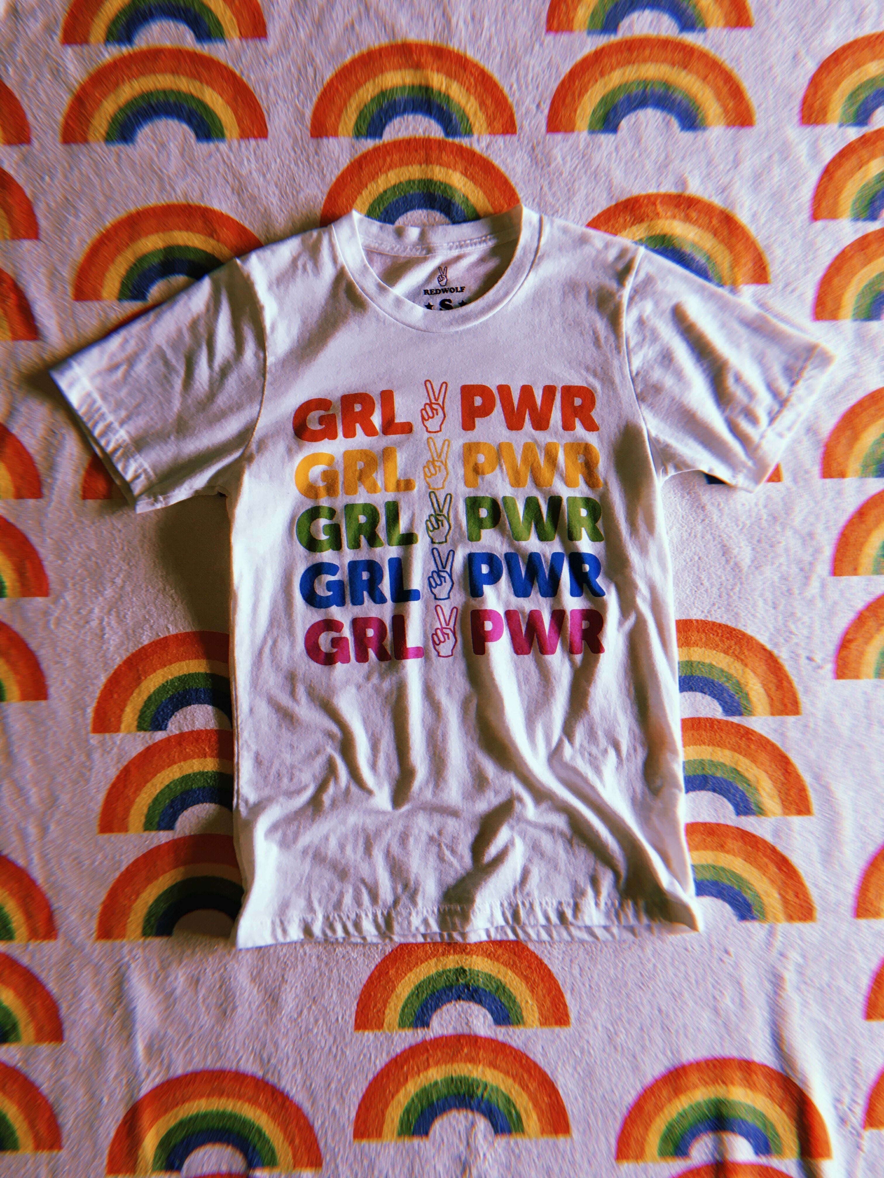 girl power rainbow tee - 6