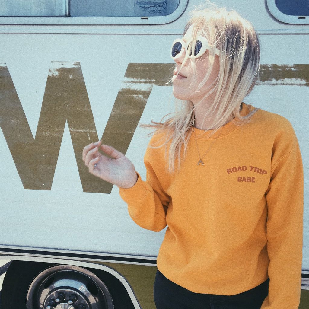 road trip babe sweatshirt - 2
