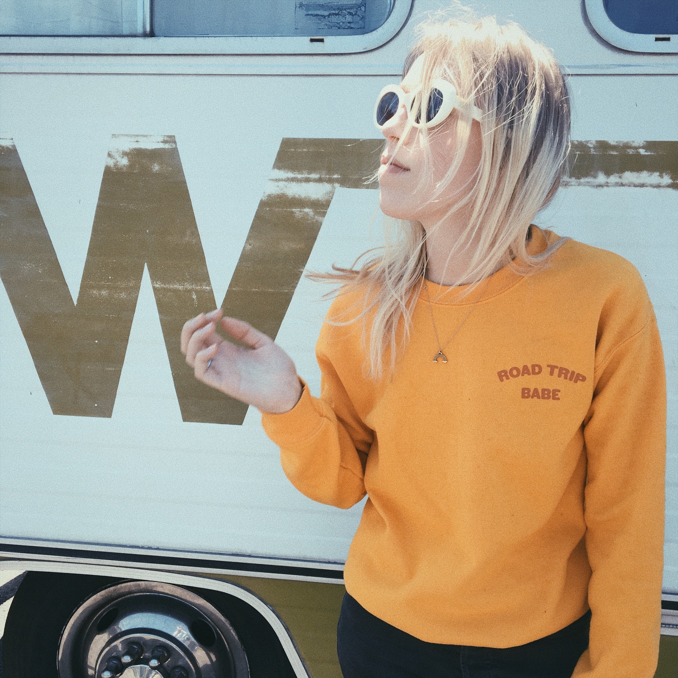 road trip babe sweatshirt - 2