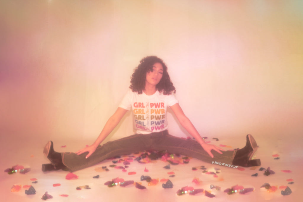 girl power rainbow tee - 9