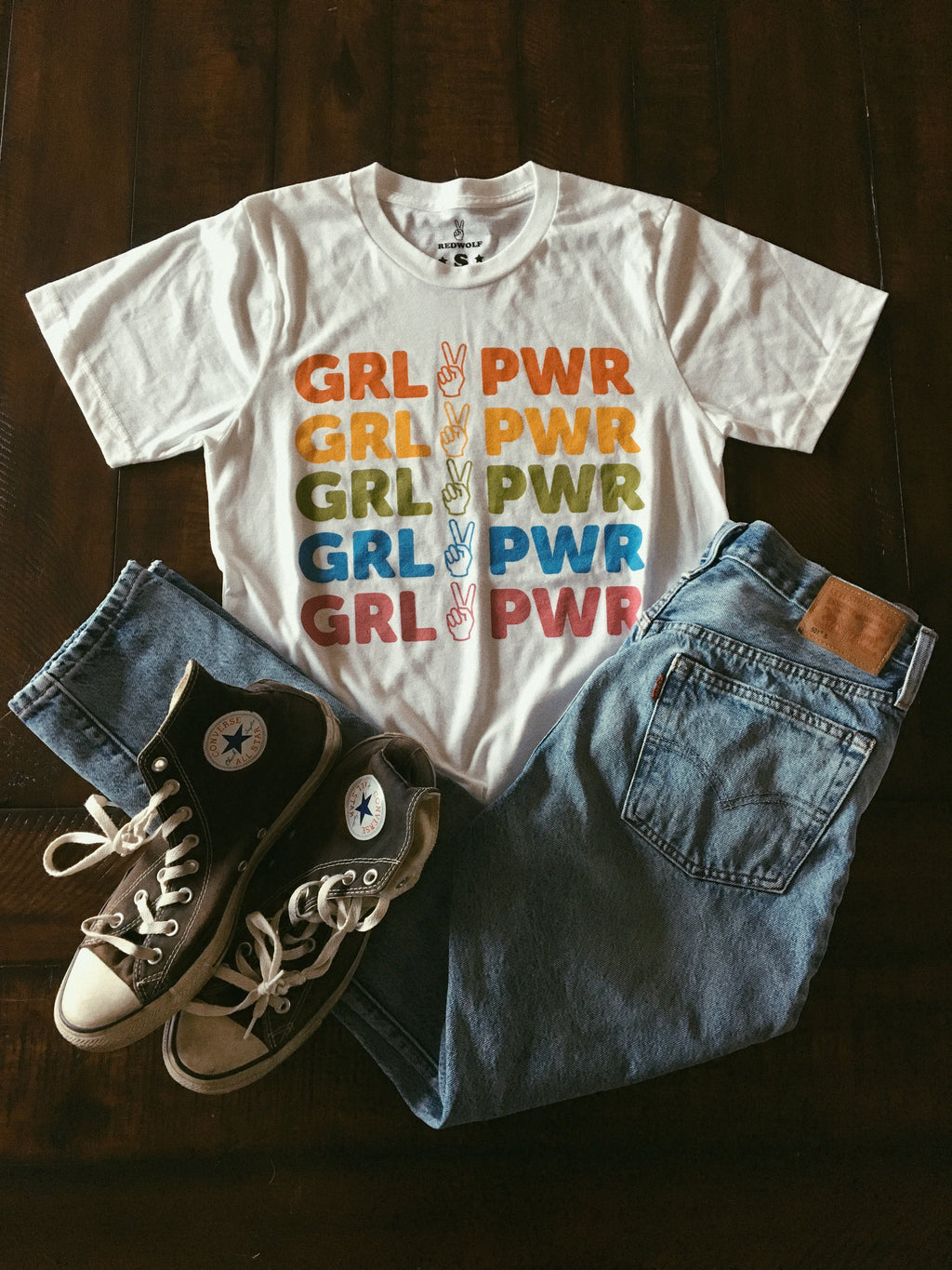 girl power rainbow tee - 17