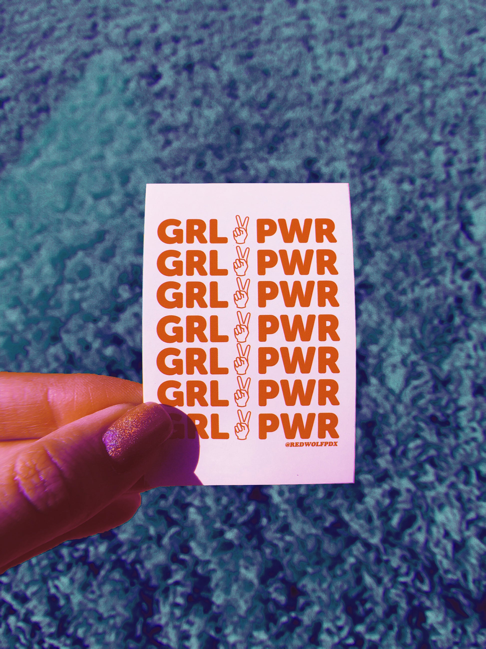  sticker - Girl Power Sticker - REDWOLF